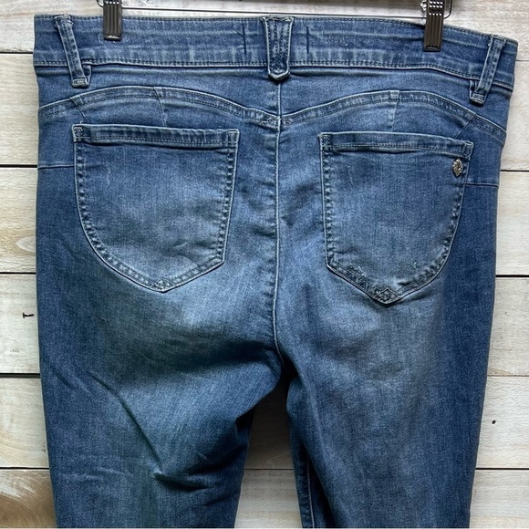 Democracy Ab Solution Jeans Womens 14‎ Blue Skinny Stretch Shaping - Picture 5 of 11